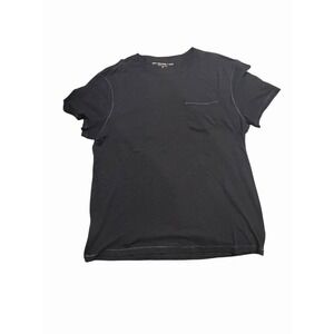 John Varvatos Star USA Black Pocket T-Shirt Adult M Black Casual